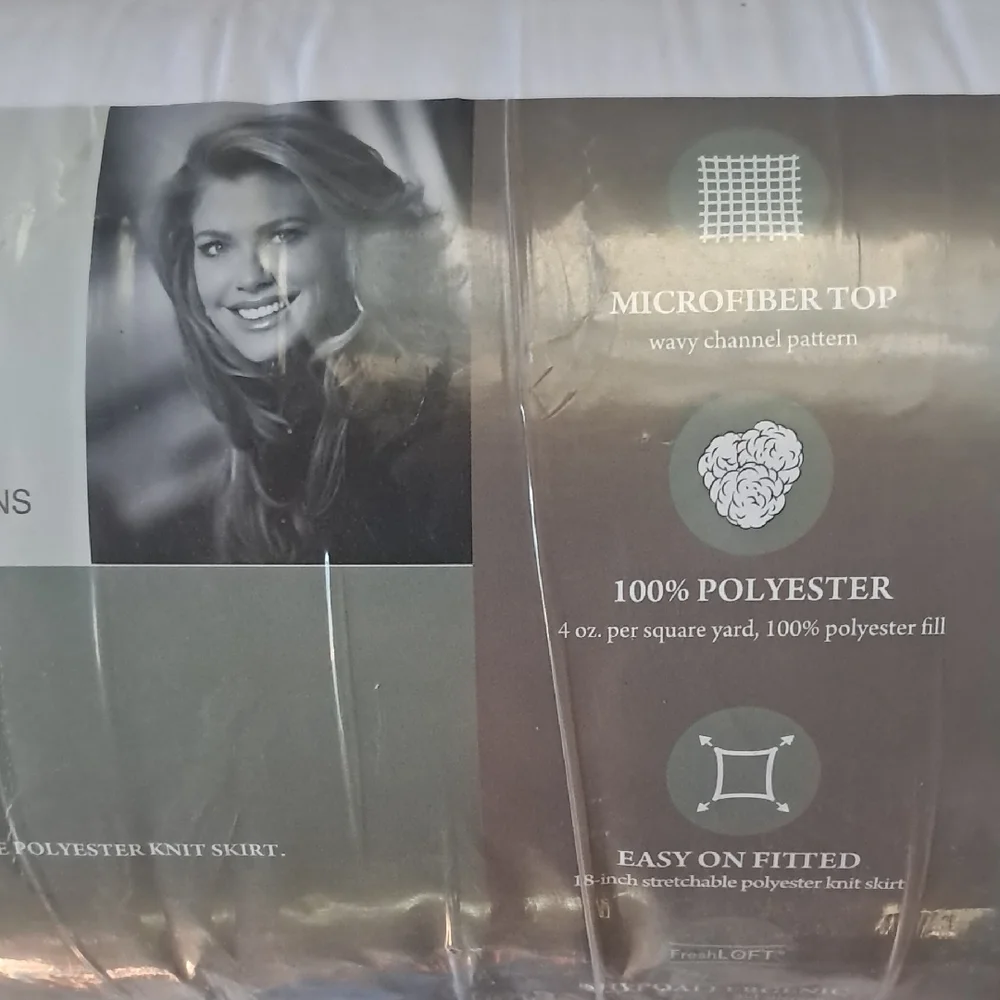 kathy ireland Home Essentials Microfiber Waterproof Mattress Pad - Gray